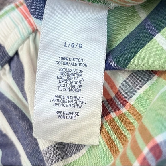 Nautica Men’s colorful plaid cotton drawstring shorts Size Large - Picture 9 of 9